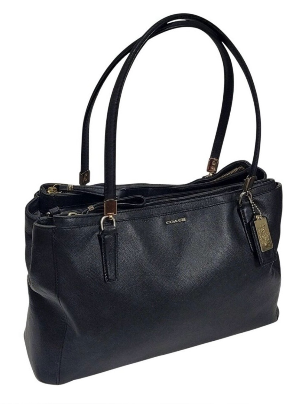 Coach Leather Black Madison Christie Carryall